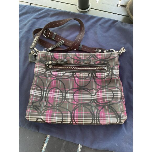 Coach Tartan Plaid Crossbody Bag - Picture 3 of 9